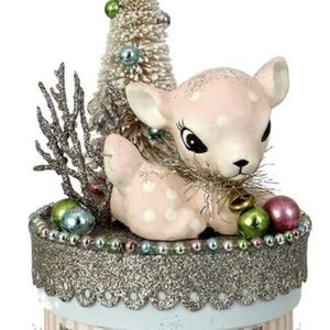 Bethany Lowe Pink Reindeer Box